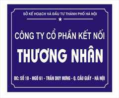 Biển Mica xanh - Mica Việt Nam - Công Ty CP DV Quảng Cáo Sao Việt